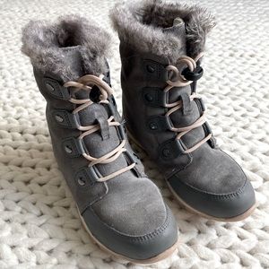 Sorel Kids Whitney waterproof suede boot big kid 5